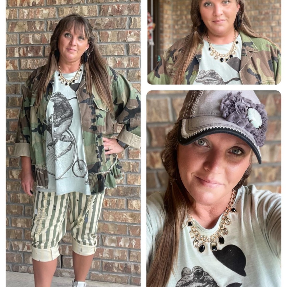 Jaded gypsy jacket and tee shirt l/xl